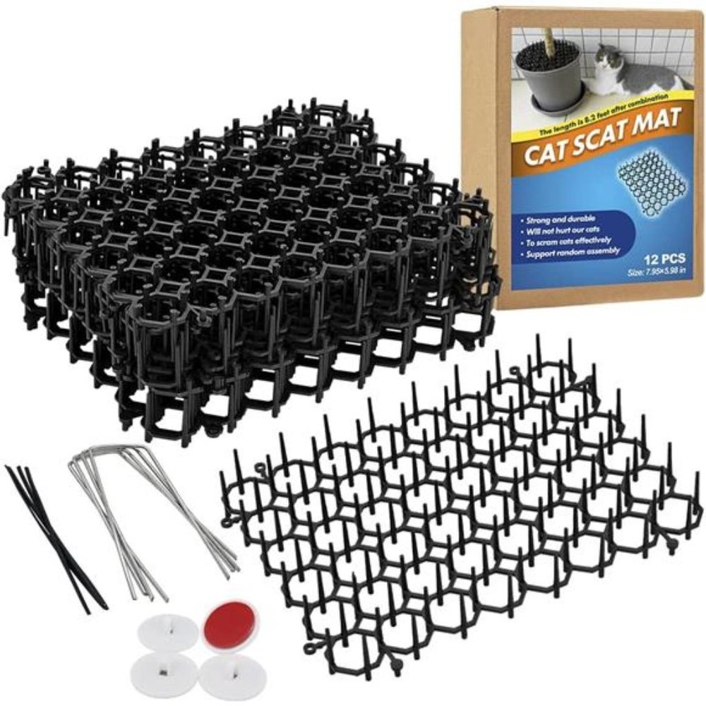 Cat Deterrent Mat, Scat Mat for Cats with Spikes, Cat Repellent Indoor Furniture